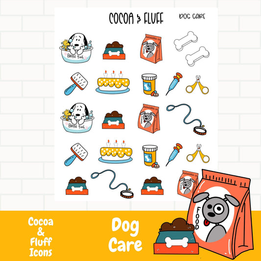 Dog Care Planner Icons