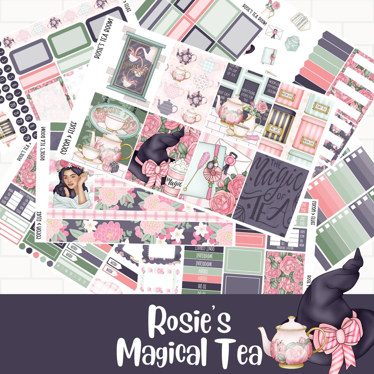 Rosies Tea Deluxe Weekly Sticker Kit
