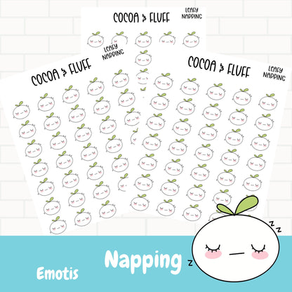 Napping Leafy Planner Icons