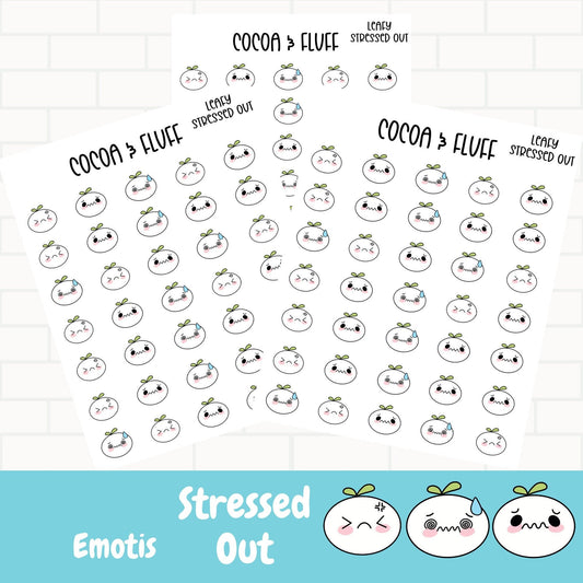 Stressed Out Leafy Planner Icons