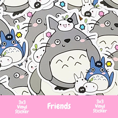 Friends Forever Vinyl Stickers