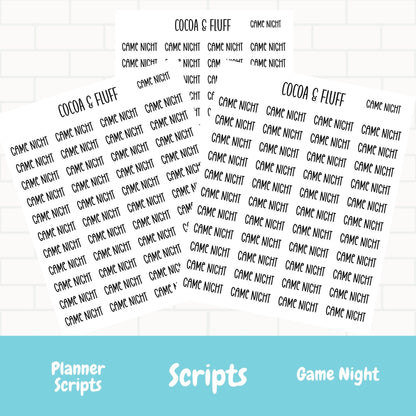 Game Night Planner Scripts