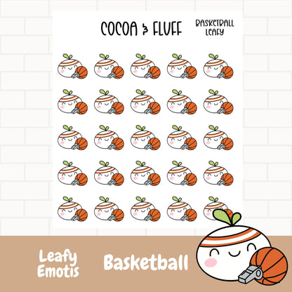 Basketball Leafy Planner Icons