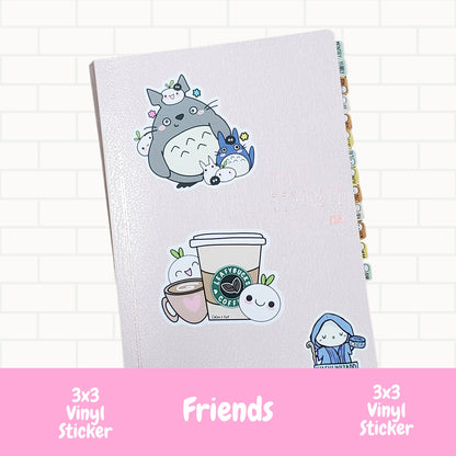 Friends Forever Vinyl Stickers