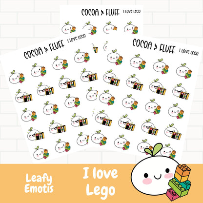 I Love Lego Leafy Planner Icons