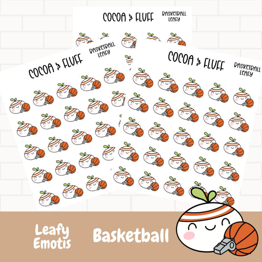 Basketball Leafy Planner Icons
