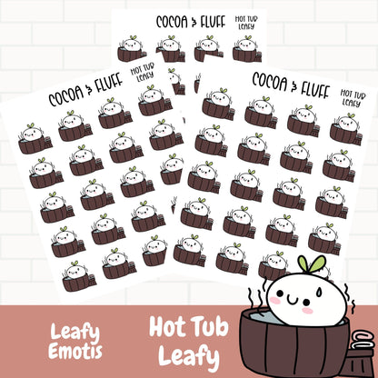 Hot Tub Leafy Planner Icons