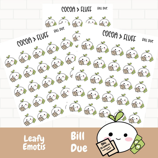 Bill Due Leafy Planner Icons