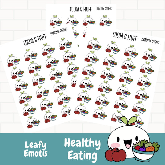 Healthy Eating Leafy Planner Icons