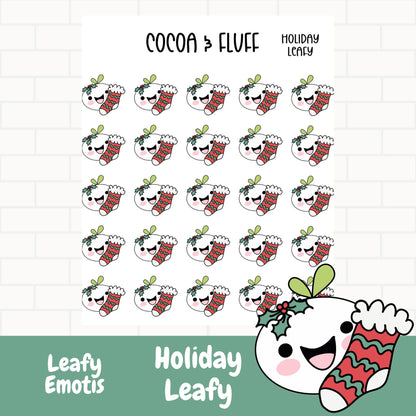 Holiday Leafy Planner Icons