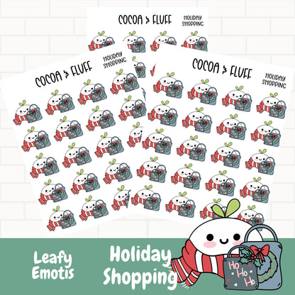 Holiday Shopping Leafy Planner Icons