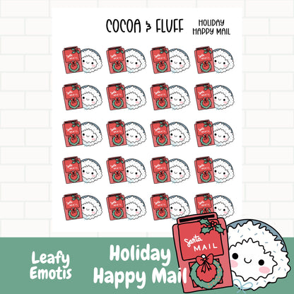 Holiday Happy Mail Leafy Planner Icons