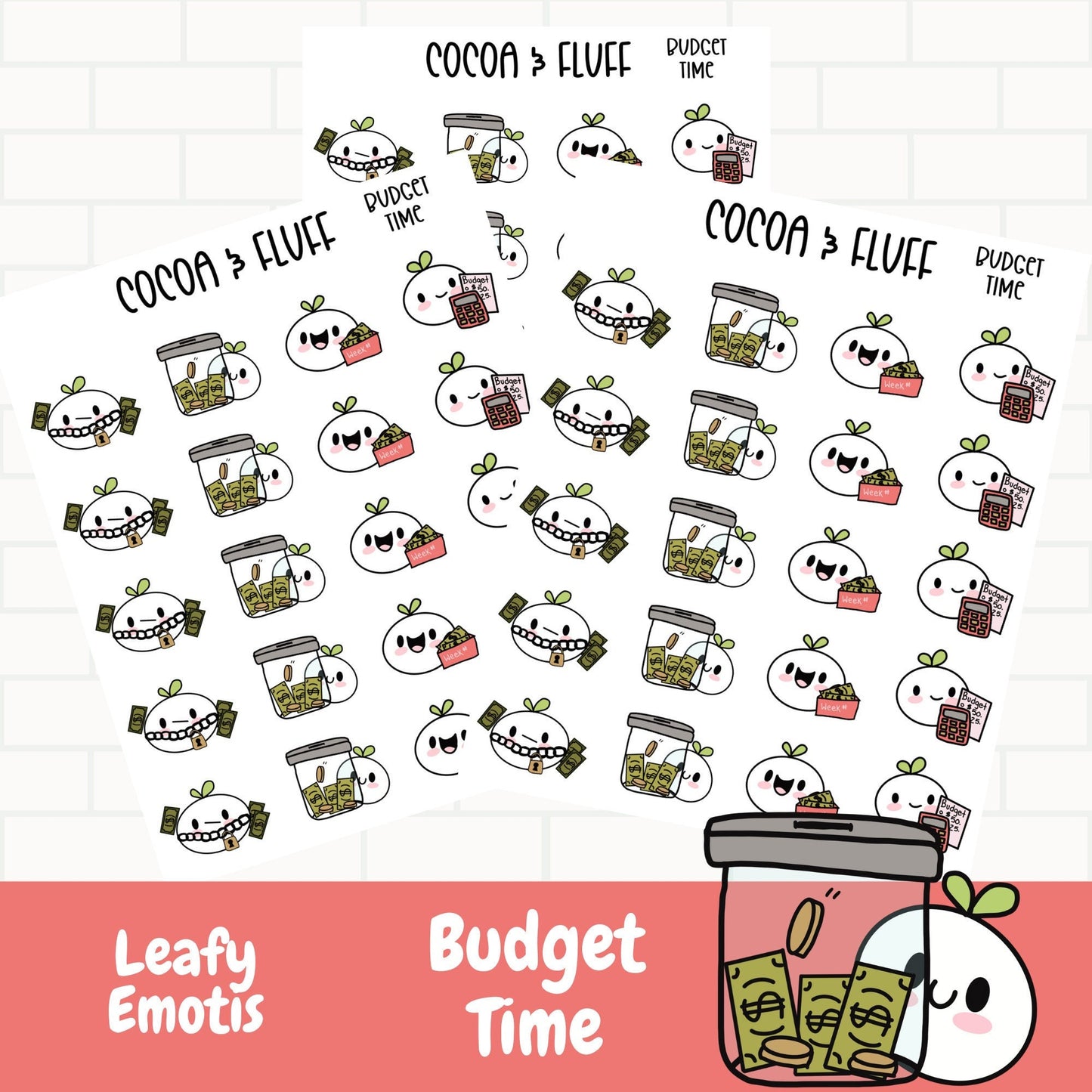 Budget Day Leafy Planner Icons