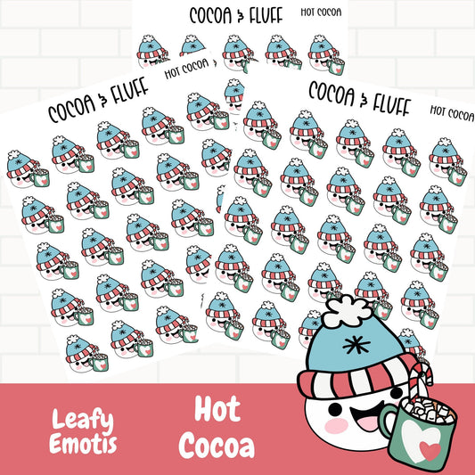 Hot Cocoa Leafy Planner Icons