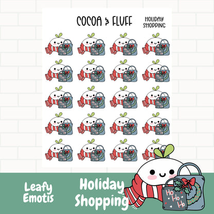 Holiday Shopping Leafy Planner Icons