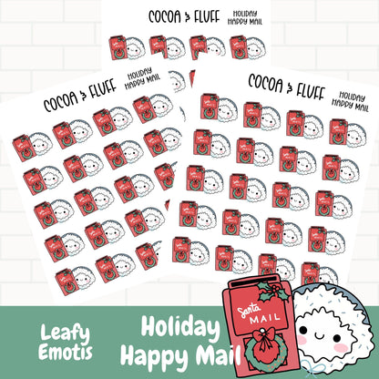 Holiday Happy Mail Leafy Planner Icons