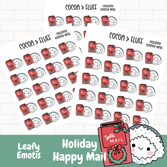 Holiday Happy Mail Leafy Planner Icons
