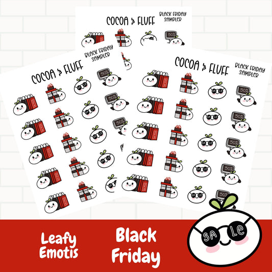 Black Friday Sampler Leafy Planner Icons