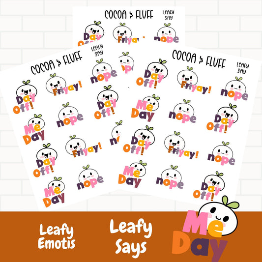Leafy Says Planner Icons