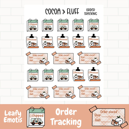 Order Tracking Leafy Planner Icons