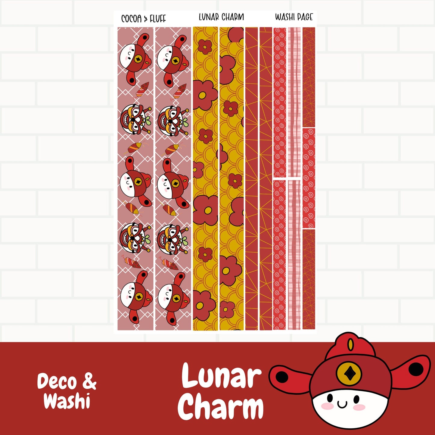 Lunar Charm Leafy Deco Sticker Bundle