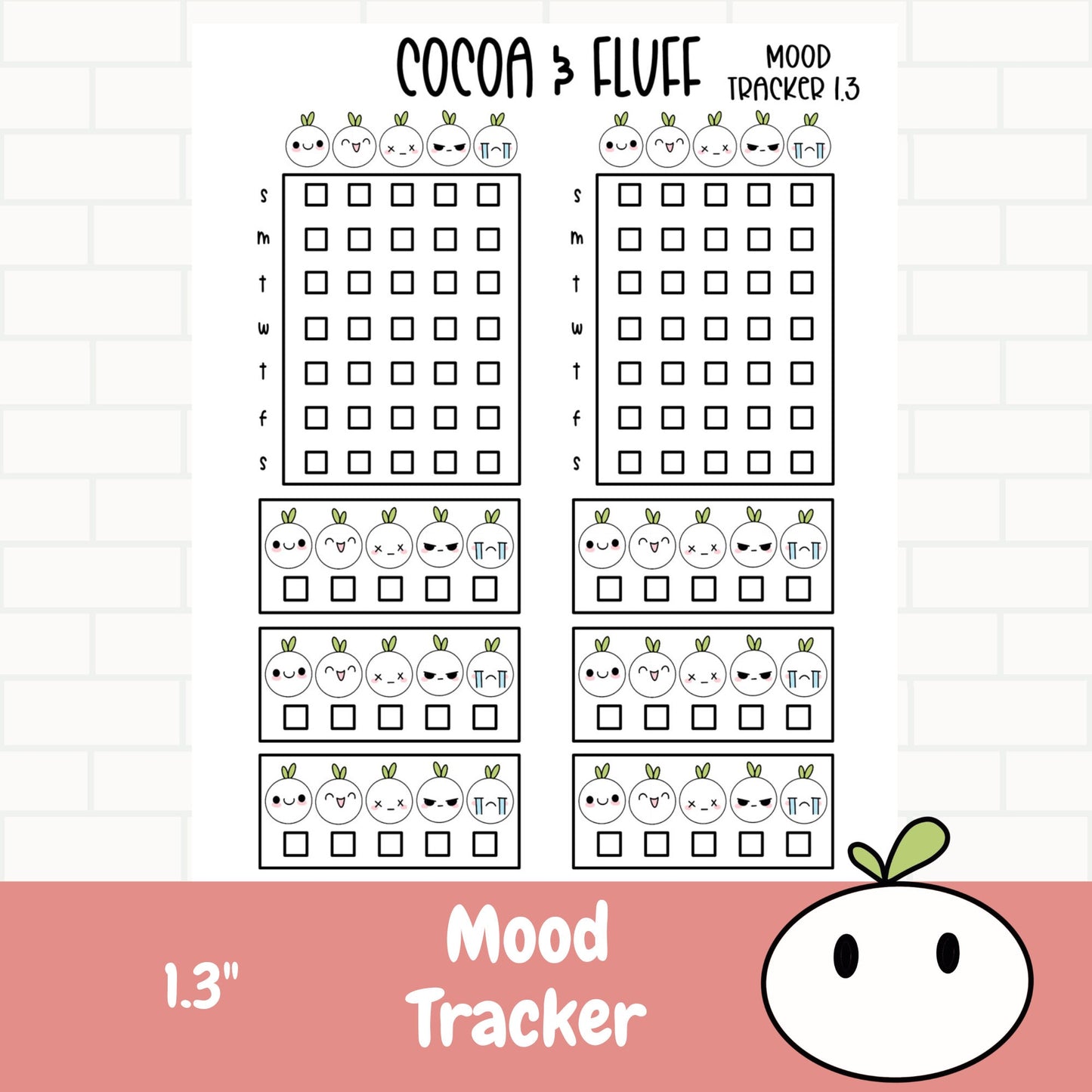 Mood Tracker Leafy Planner Icons