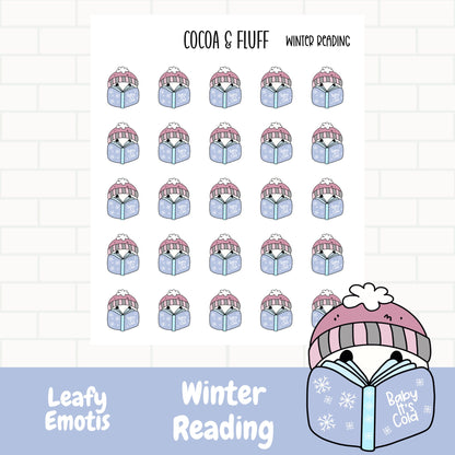 Winter Reading Leafy Planner Icons