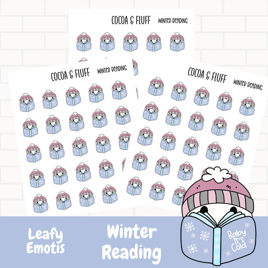 Winter Reading Leafy Planner Icons