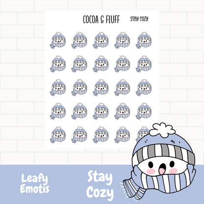 Stay Cozy Leafy Planner Icons