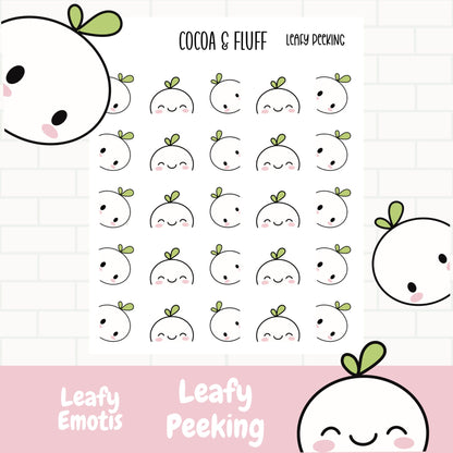 Leafy Peeking Box Edger Planner Icons