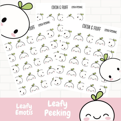 Leafy Peeking Box Edger Planner Icons