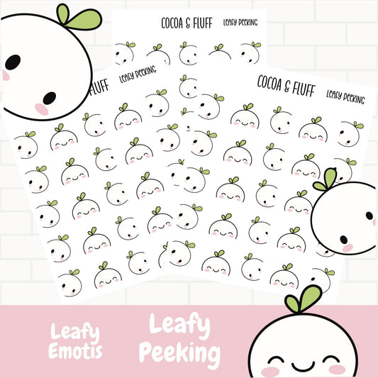 Leafy Peeking Box Edger Planner Icons