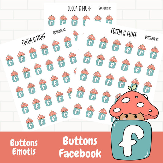 Buttons Facebook Planner Icons