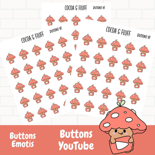 Buttons YouTube Planner Icons