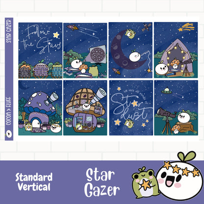 Star Gazer Standard Vertical Weekly Sticker Kit