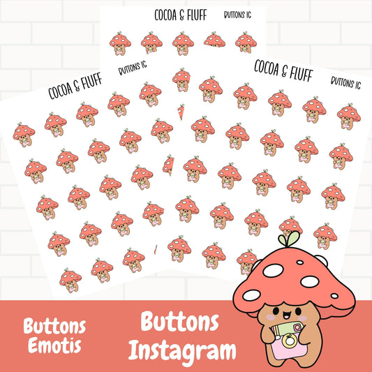 Buttons Instagram Planner Icons