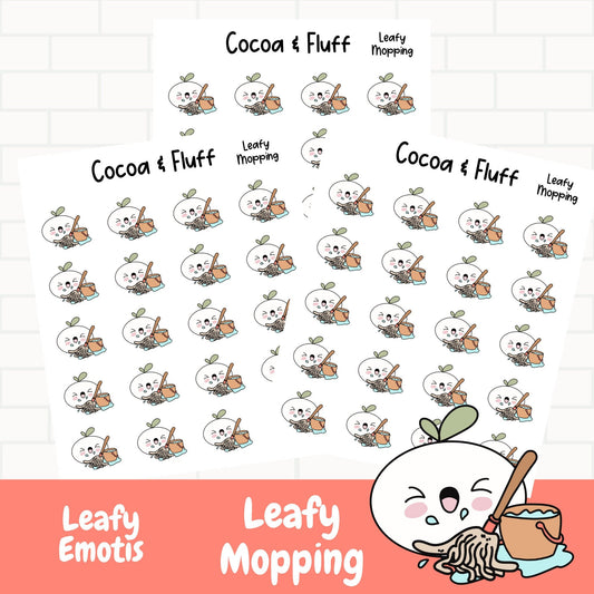 Leafy Mopping Planner Icons