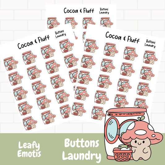 Buttons Laundry Day Planner Icons