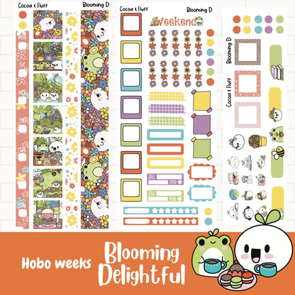 Blooming Delightful Hobonichi Weeks Weekly Sticker Kit