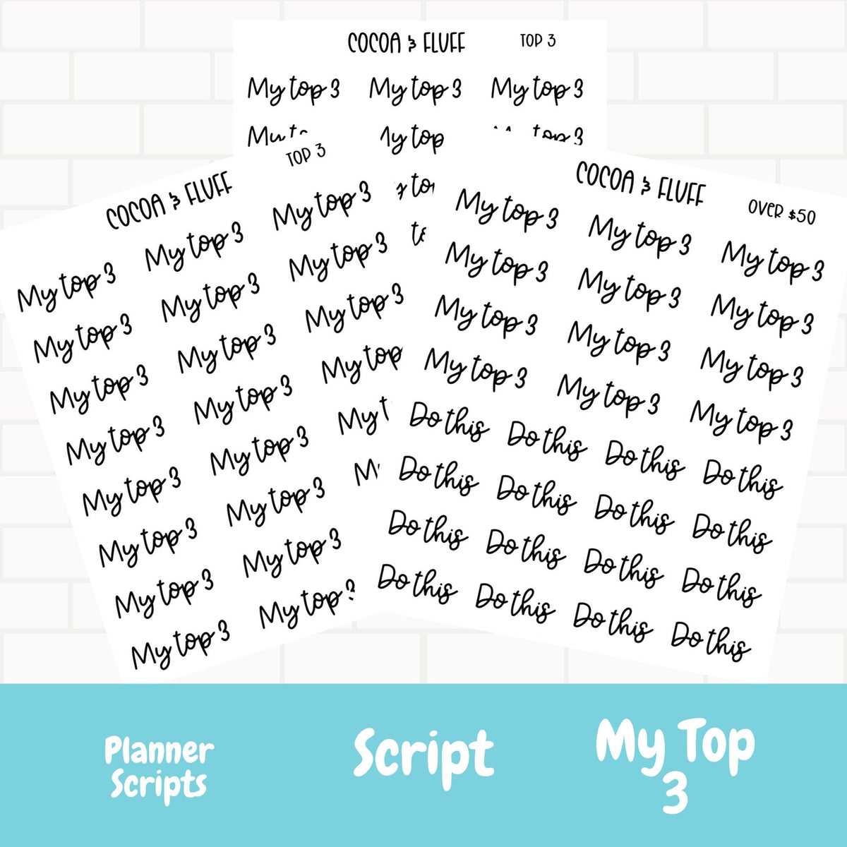 My Top 3 Planner Scripts – Cocoa & Fluff