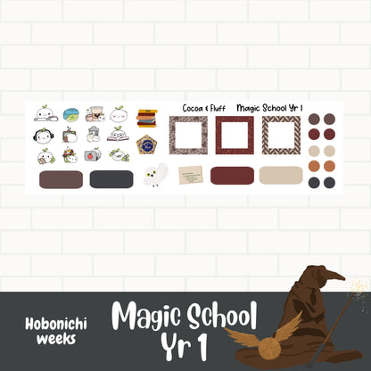 Magic School Yr One Hobonichi Weeks Weekly Sticker Kit