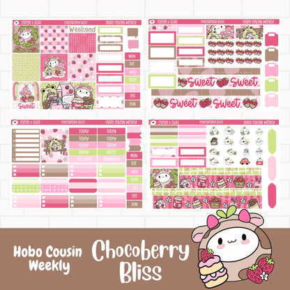 Chocoberry Bliss Hobonichi Cousin Weekly Sticker Kit