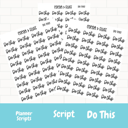 Do This Word Script Headers Planner Scripts