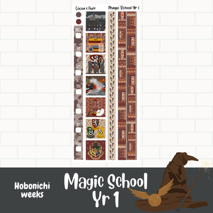 Magic School Yr One Hobonichi Weeks Weekly Sticker Kit
