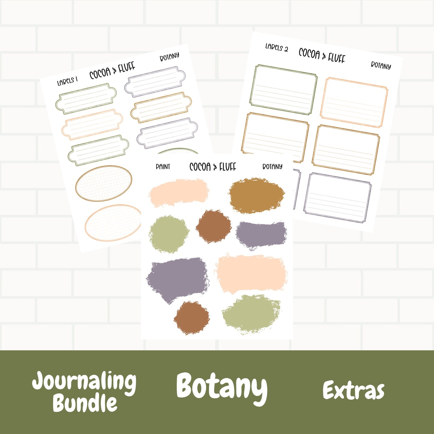 Botany Deco Journaling Sticker Bundle