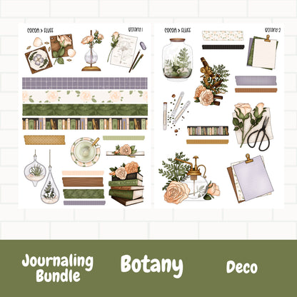 Botany Deco Journaling Sticker Bundle