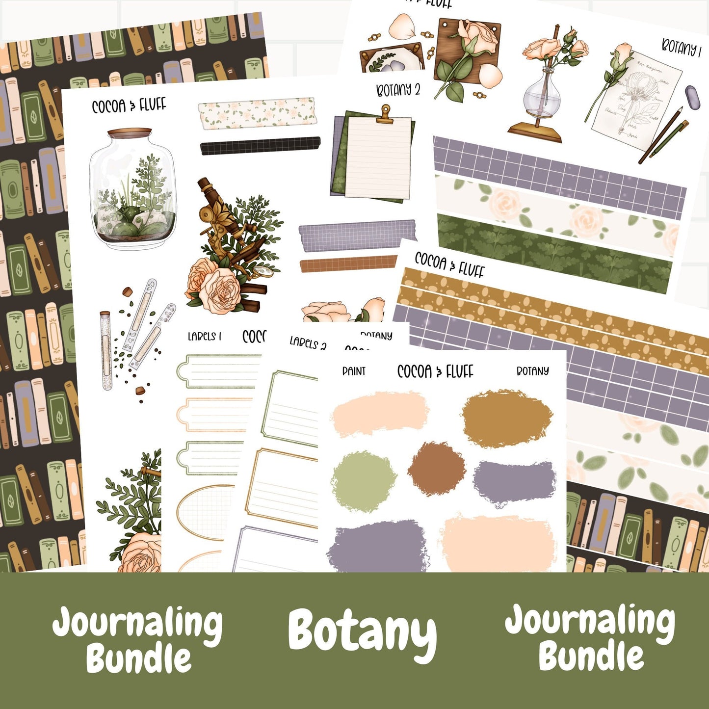 Botany Deco Journaling Sticker Bundle