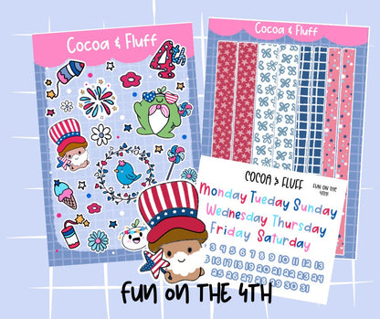 Fun On The 4th Deco Sticker Sheet