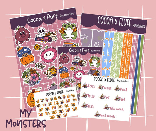 My Monsters Deco Sticker Sheet