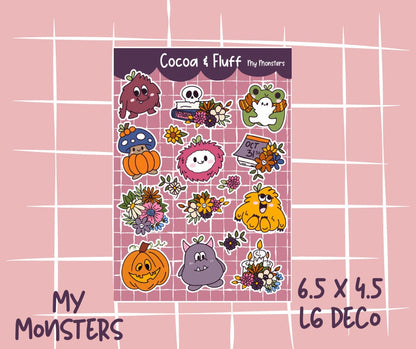 My Monsters Deco Sticker Sheet